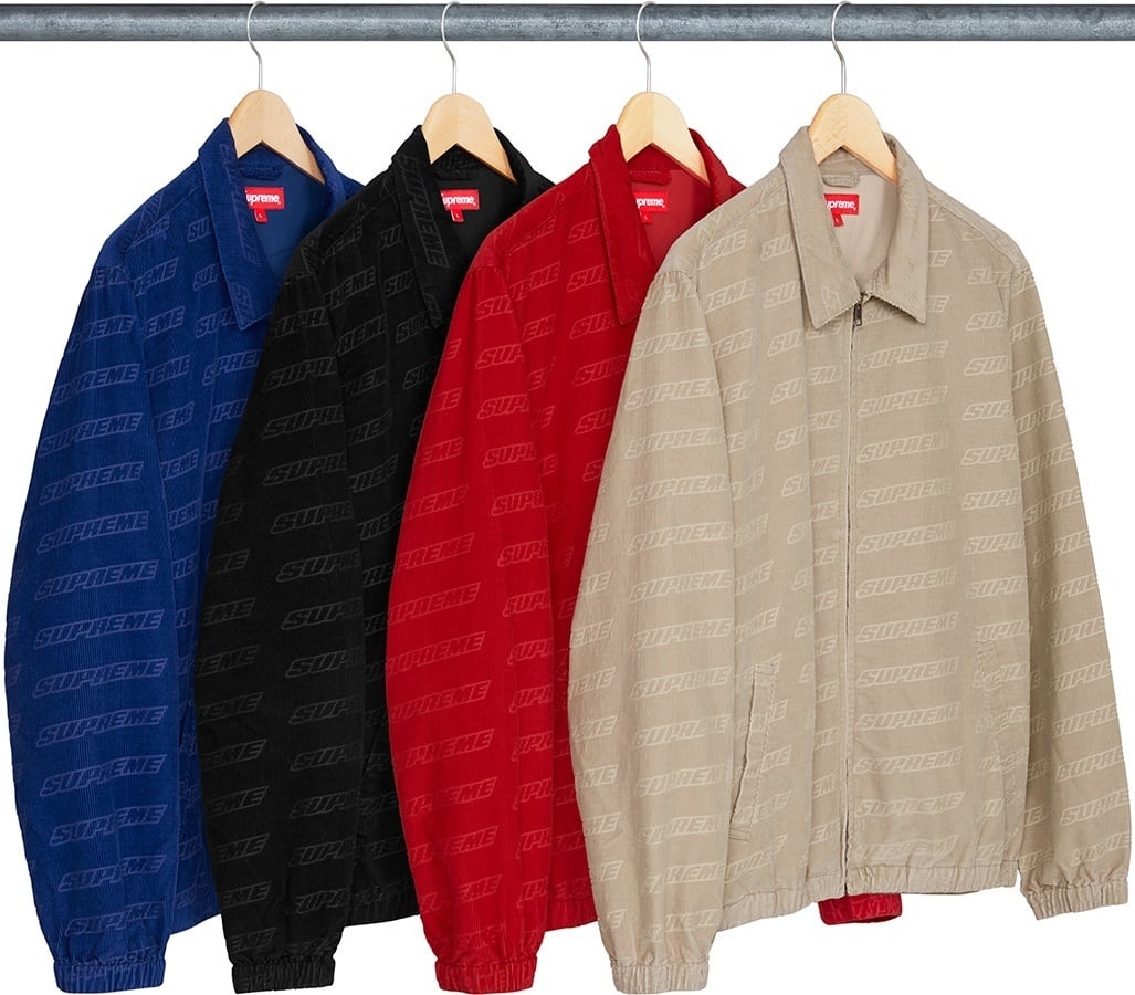 Debossed Logo Corduroy Jacket